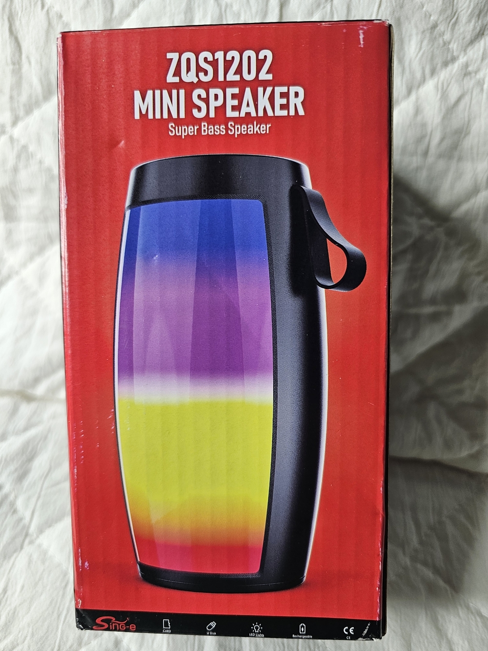 Mini Speaker - Black with Gradient Light